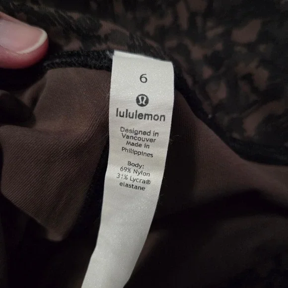 Lululemon Women 6 Wunder Under High-Rise Tight 28" Full-On Luxtreme Camo Brown - Picture 4 of 6
